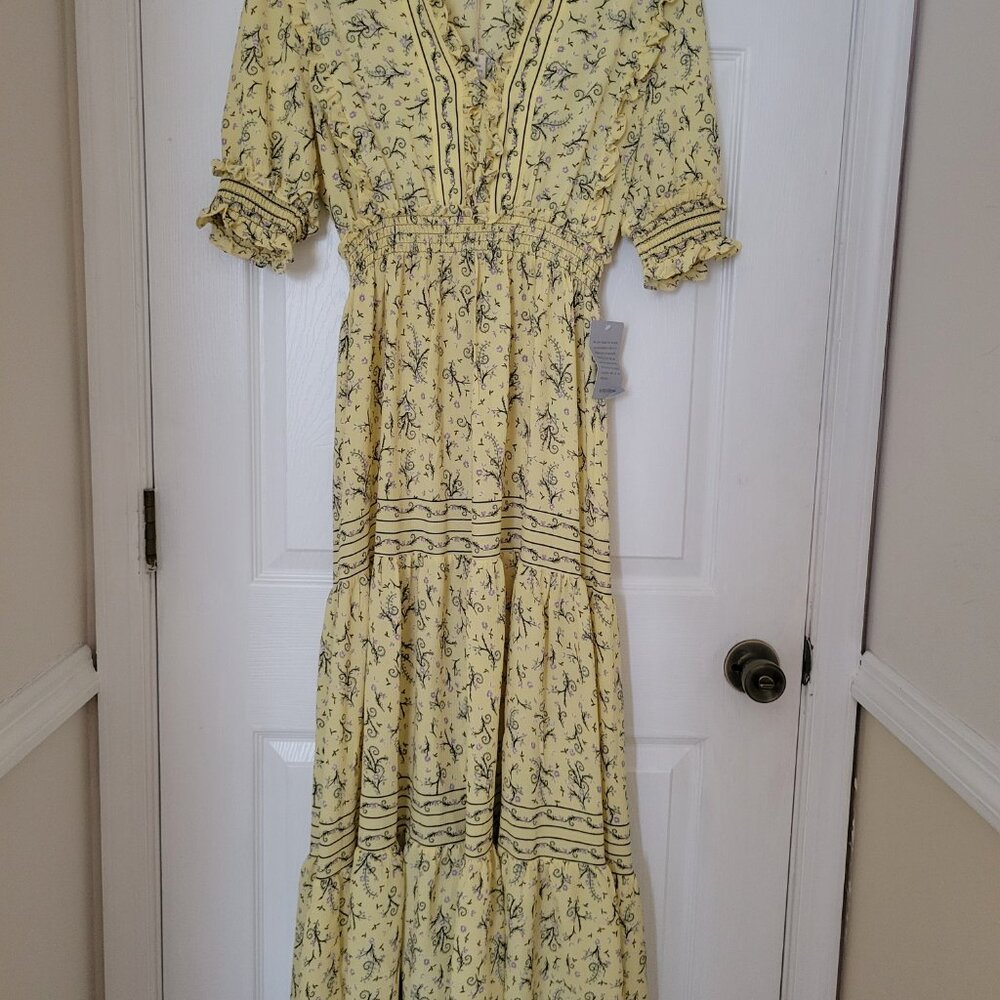 Max Studio Floral Print Maxi Dress